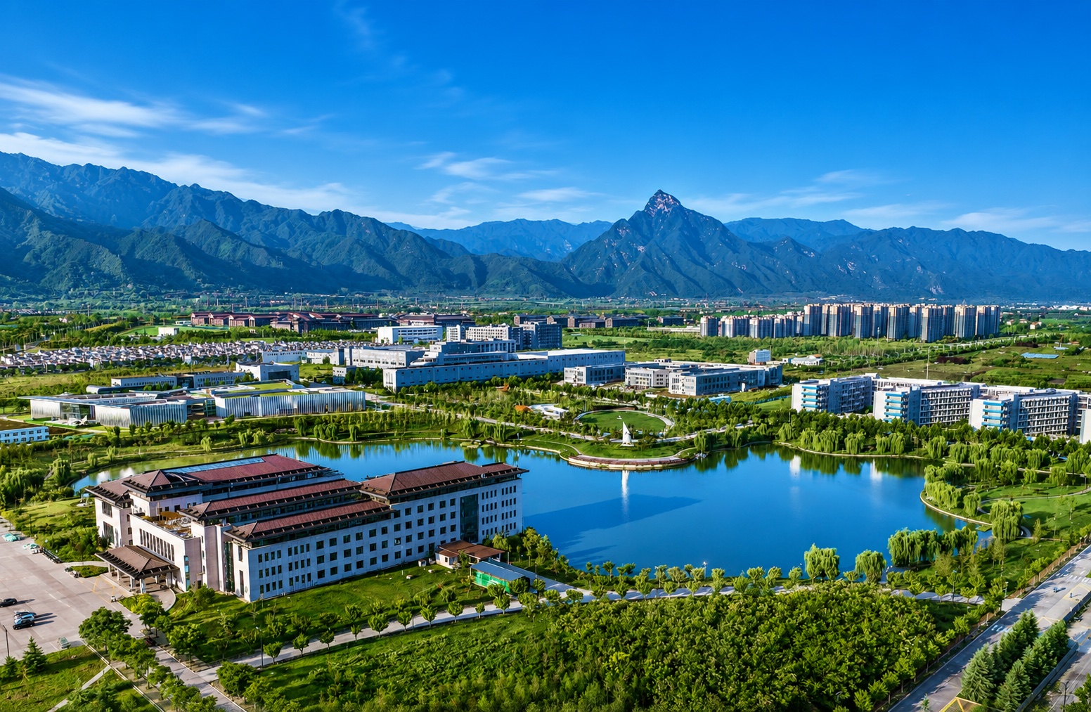西北工业大学长安校区全景航拍
